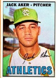 1967 Topps Baseball Cards      110     Jack Aker